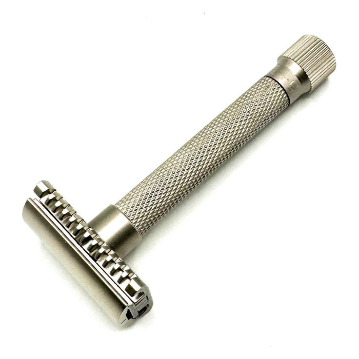 Parker Variant Adjustable Open Comb Safety Razor - Satin Chrome [VAR SC OC]