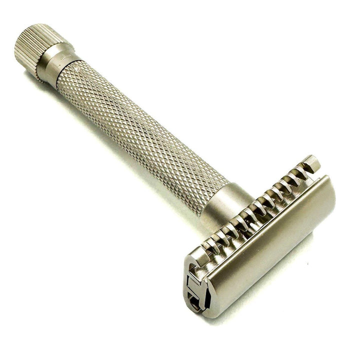 Parker Variant Adjustable Open Comb Safety Razor - Satin Chrome [VAR SC OC]