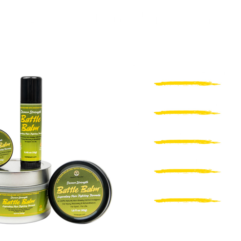 Battle Balm® Battle Balm® - Demon Strength All Natural & Organic Pain Relief Cream Topical analgesic, pain relief ointment, muscle rub