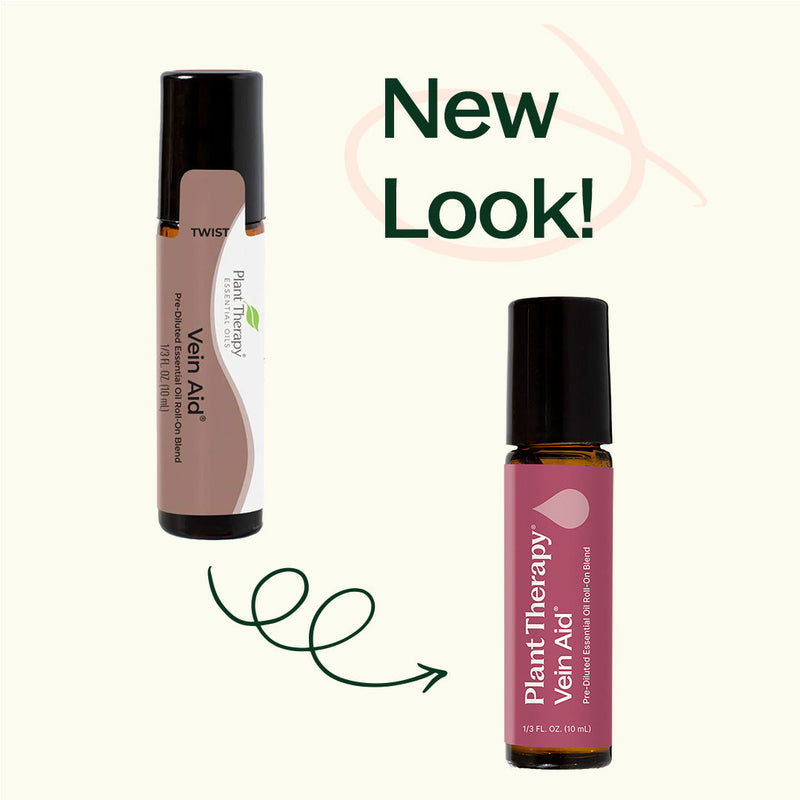 Plant Therapy Vein Aid Essential Oil Blend Pre-Diluted Roll-On Essential Oil