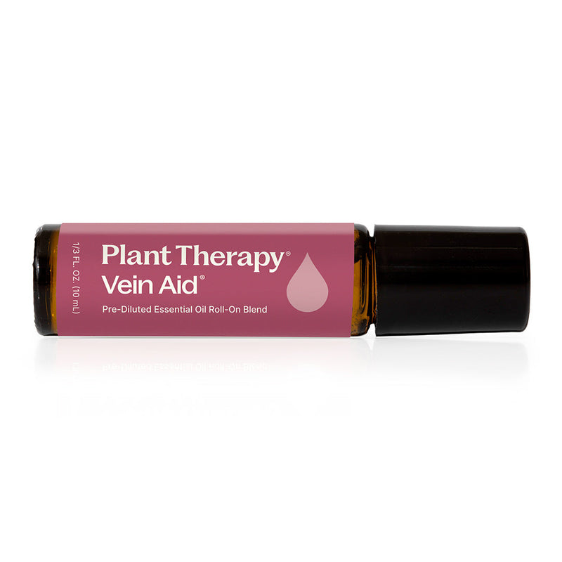 Plant Therapy Vein Aid Essential Oil Blend Pre-Diluted Roll-On Essential Oil