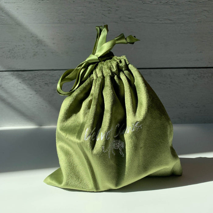 The Bullish Store - Velvet Claws Hair Clip | The Lobster In Matcha Swirl | Claw Clip In Velvet Travel Bag