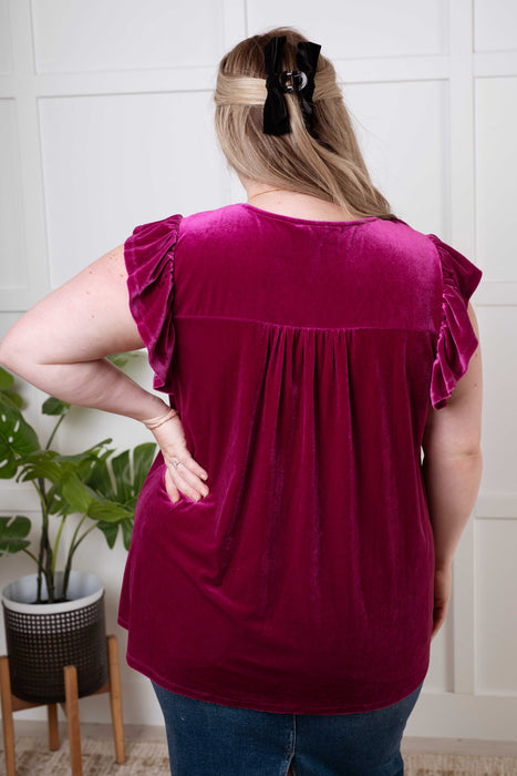 Queen Blouse in Magenta