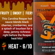 Elijah's Xtreme Yellowstone Hot Sauce Variety Pack 4 Bottles Hot Sauce
