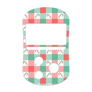 Peelz Peppermint Plaid OneTouch Verio Flex Glucometer Sticker - Pump Peelz Peelz/Stickers