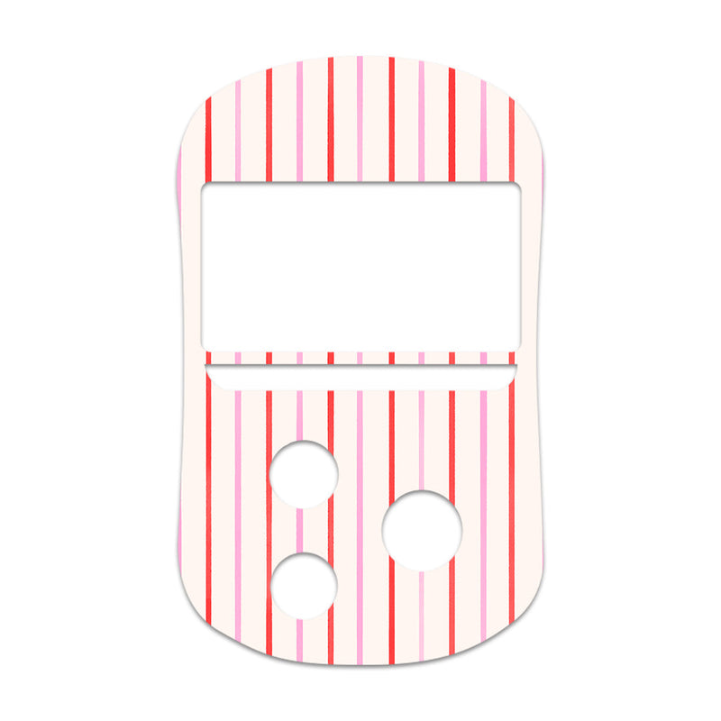 Peelz Peppermint Stripes OneTouch Verio Flex Glucometer Sticker - Pump Peelz Peelz/Stickers