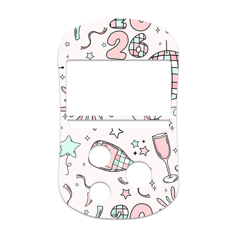 Peelz Cheers to '26 OneTouch Verio Flex Glucometer Sticker - Pump Peelz Peelz/Stickers