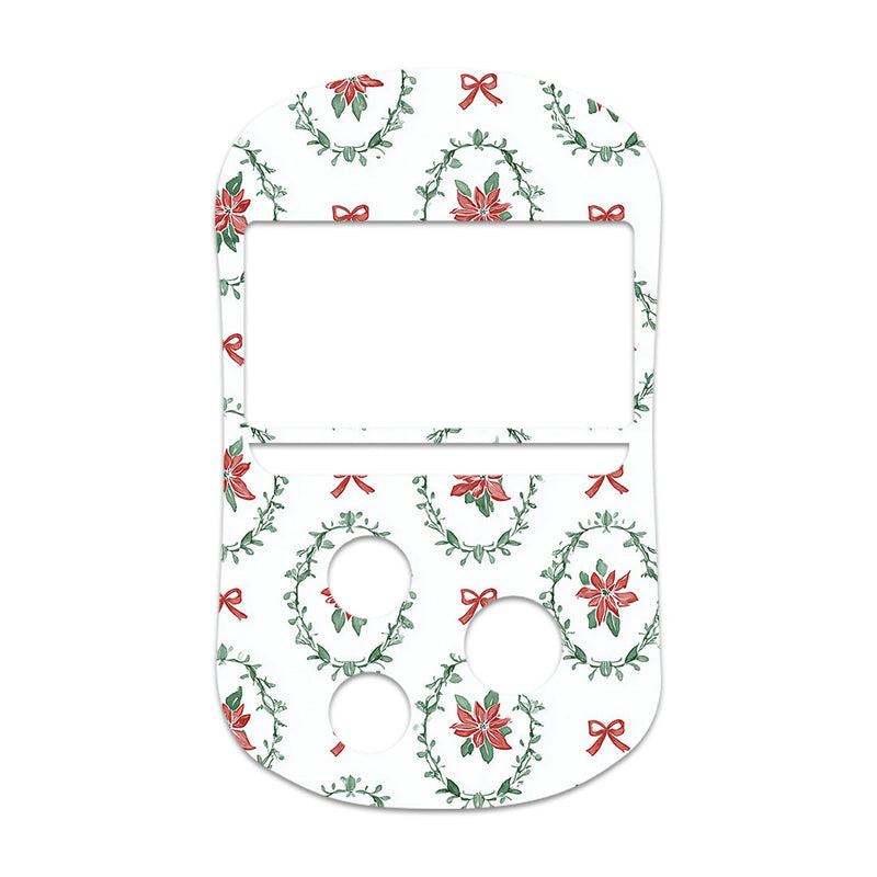 Peelz Poinsettia Parade OneTouch Verio Flex Glucometer Sticker - Pump Peelz Peelz/Stickers