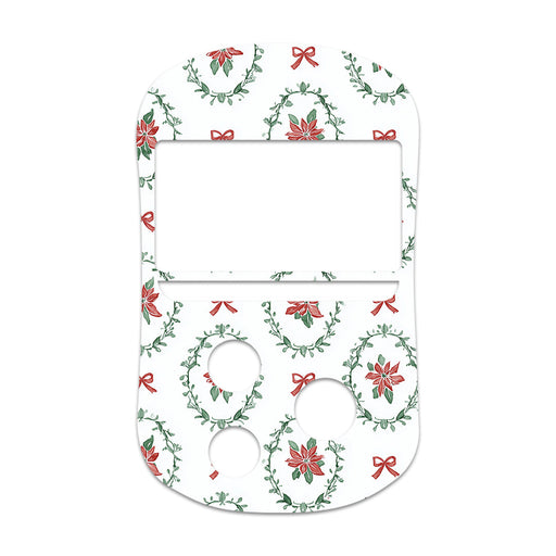 Peelz Poinsettia Parade OneTouch Verio Flex Glucometer Sticker - Pump Peelz Peelz/Stickers