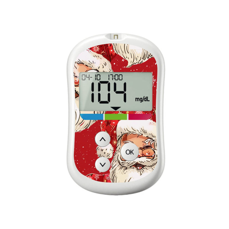 Peelz Jolly Old Saint Nick OneTouch Verio Flex Glucometer Sticker - Pump Peelz Peelz/Stickers