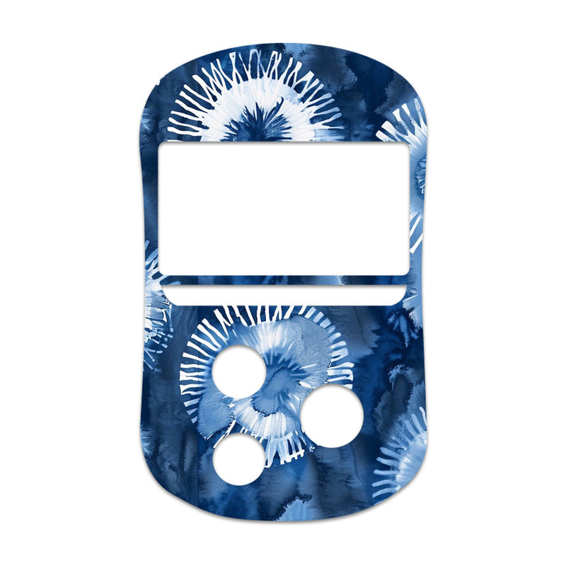 Peelz Monochrome Blue Tie Dye for OneTouch Verio Flex Glucometer Peelz/Stickers