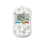 Peelz Poinsettia Parade OneTouch Verio Flex Glucometer Sticker - Pump Peelz Peelz/Stickers