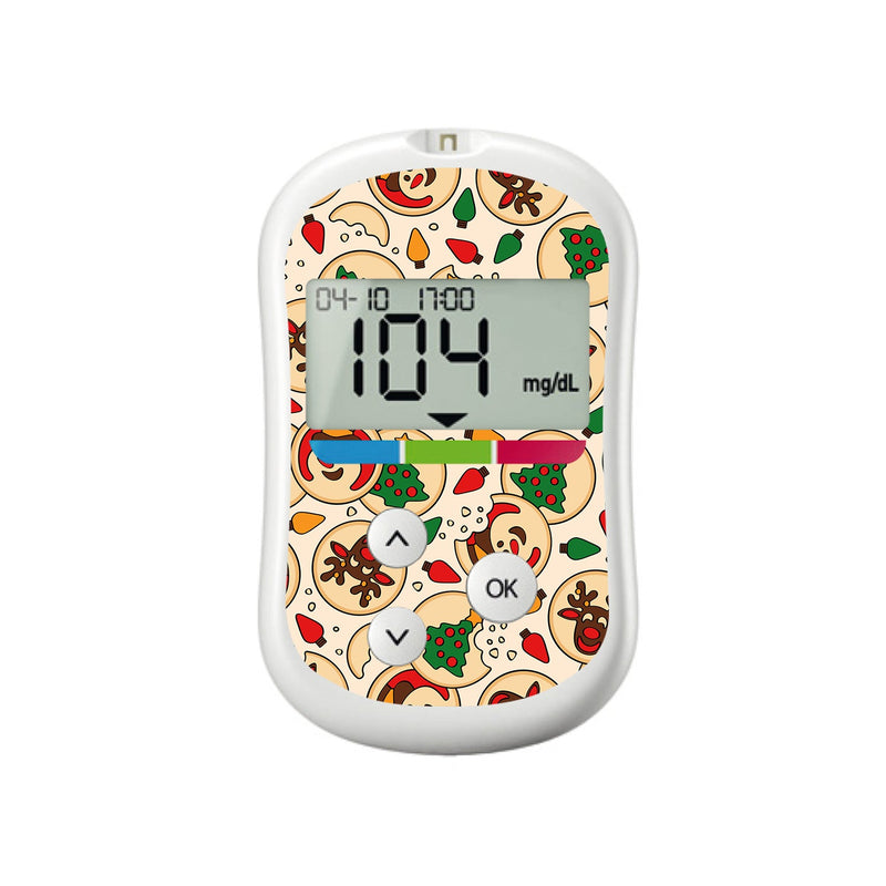 Peelz Santa's Cookies OneTouch Verio Flex Glucometer Sticker - Pump Peelz Peelz/Stickers
