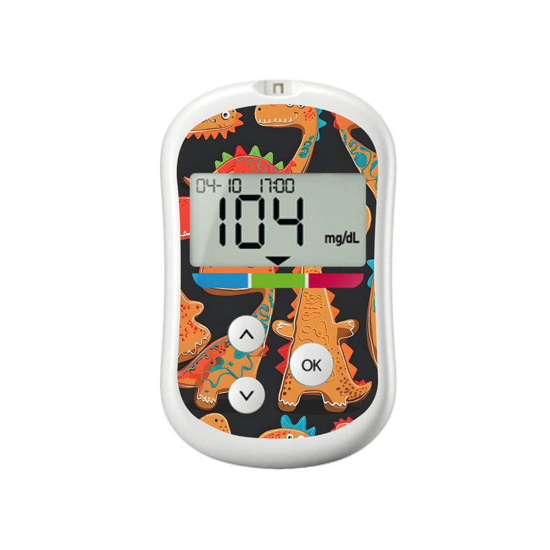 Peelz Jurassic Gingerbread OneTouch Verio Flex Glucometer Sticker - Pump Peelz Peelz/Stickers