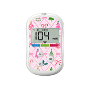 Peelz Coquette Christmas OneTouch Verio Flex Glucometer Sticker - Pump Peelz Peelz/Stickers