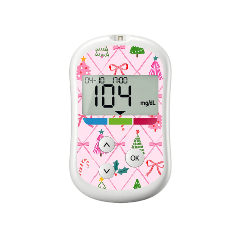 Peelz Coquette Christmas OneTouch Verio Flex Glucometer Sticker - Pump Peelz Peelz/Stickers