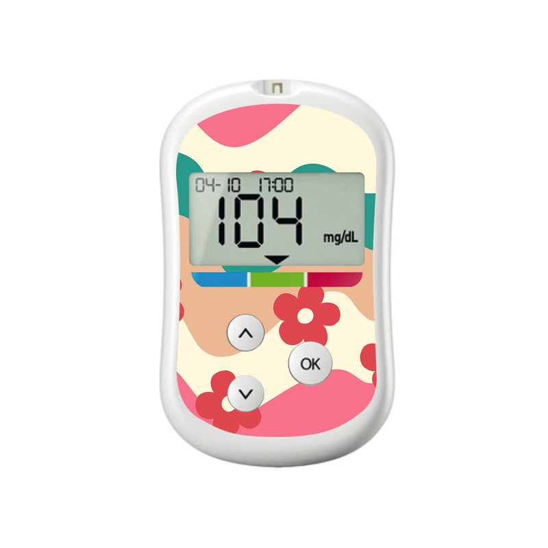 Peelz Retro Noel OneTouch Verio Flex Glucometer Sticker - Pump Peelz Peelz/Stickers