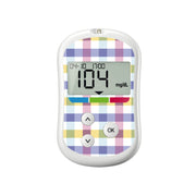 Peelz Spring Plaid for OneTouch Verio Flex Glucometer Peelz/Stickers