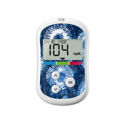 Peelz Monochrome Blue Tie Dye for OneTouch Verio Flex Glucometer Peelz/Stickers