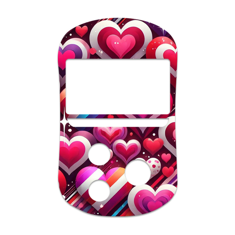 Peelz Sparkly Hearts for OneTouch Verio Flex Glucometer Peelz/Stickers