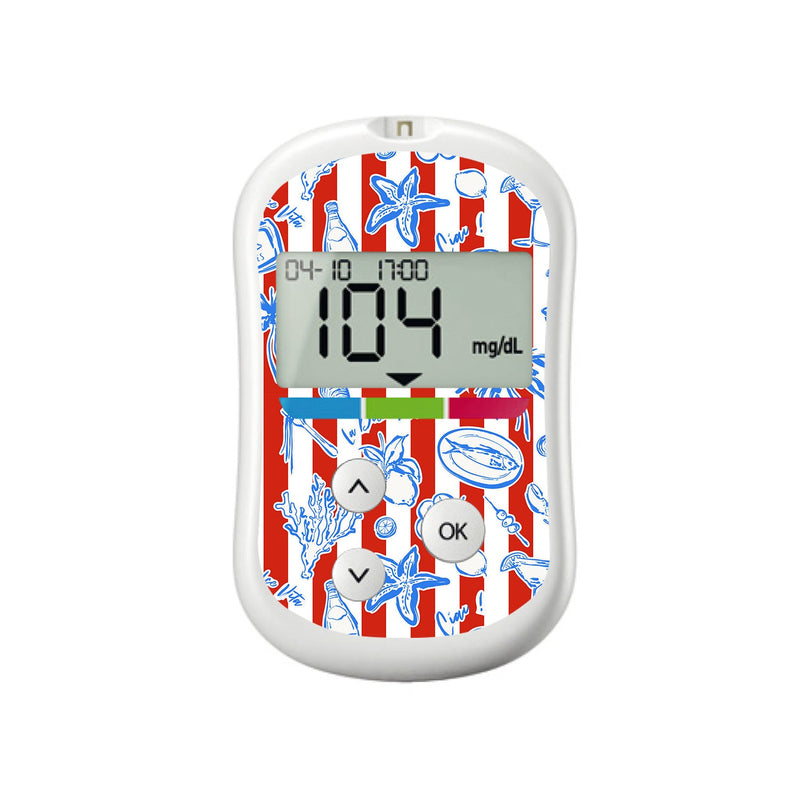 Peelz Spritz Parade OneTouch Verio Flex Glucometer Sticker - Pump Peelz Peelz/Stickers