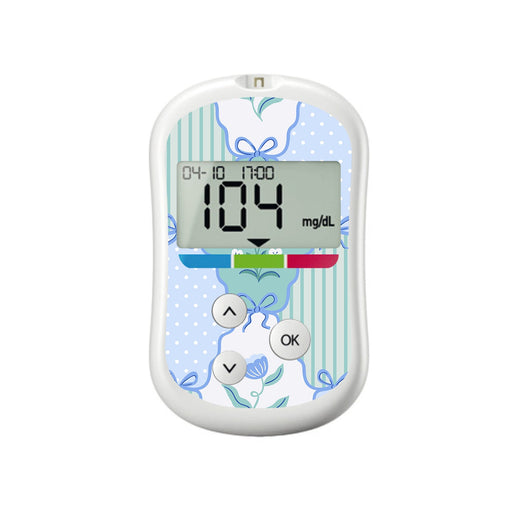 Peelz Cottage Bows OneTouch Verio Flex Glucometer Sticker - Pump Peelz Peelz/Stickers