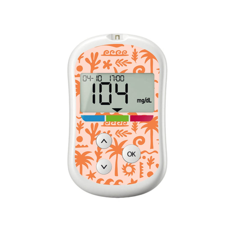 Peelz Terracotta Tides OneTouch Verio Flex Glucometer Sticker - Pump Peelz Peelz/Stickers