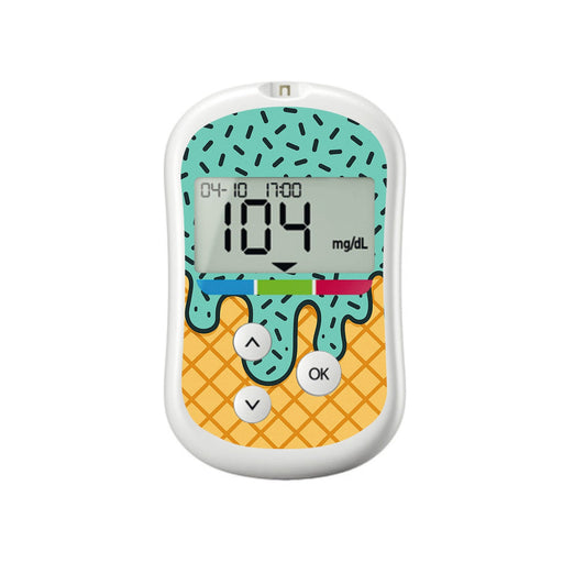 Peelz Ice Cream Social OneTouch Verio Flex Glucometer Sticker - Pump Peelz Peelz/Stickers