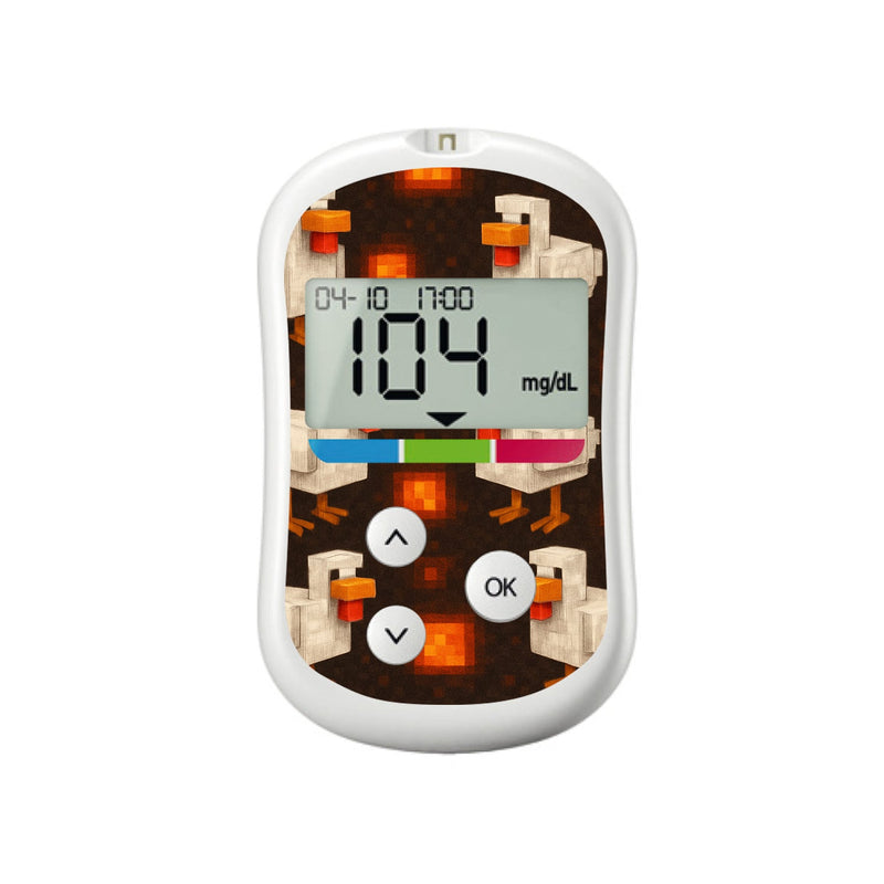 Peelz Inferno Chicken OneTouch Verio Flex Glucometer Sticker - Pump Peelz Peelz/Stickers