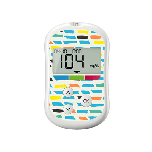 Peelz Colorful Sticks OneTouch Verio Flex Glucometer Sticker - Pump Peelz Peelz/Stickers