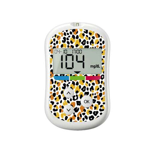 Peelz Golden Leopard OneTouch Verio Flex Glucometer Sticker - Pump Peelz Peelz/Stickers