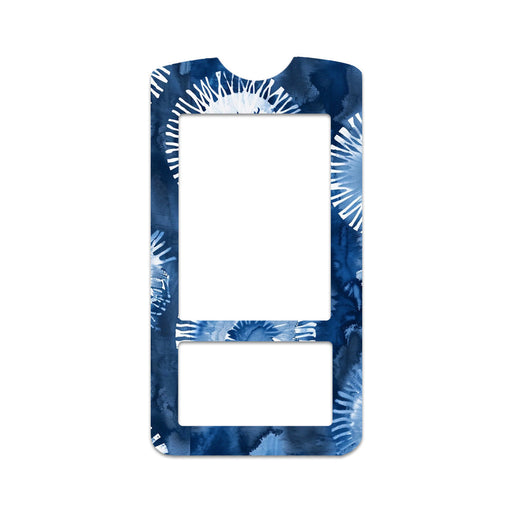 Peelz Monochrome Blue Tie Dye for OneTouch Verio IQ Glucometer Peelz/Stickers