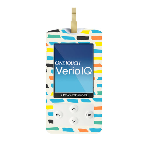 Peelz Colorful Sticks OneTouch Verio IQ Glucometer Sticker - Pump Peelz Peelz/Stickers