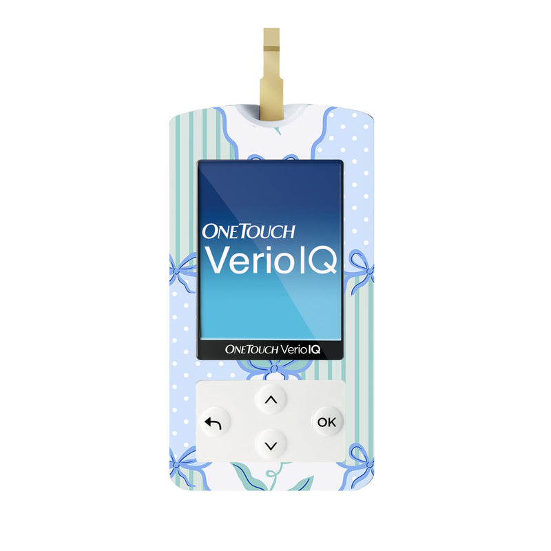 Peelz Cottage Bows OneTouch Verio IQ Glucometer Sticker - Pump Peelz Peelz/Stickers