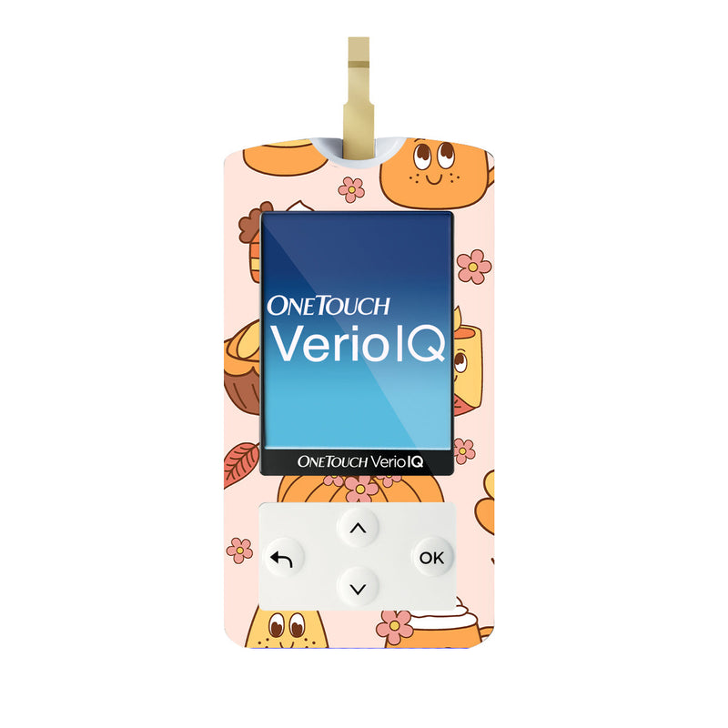 Peelz Cozy Harvest OneTouch Verio IQ Glucometer Sticker - Pump Peelz Peelz/Stickers