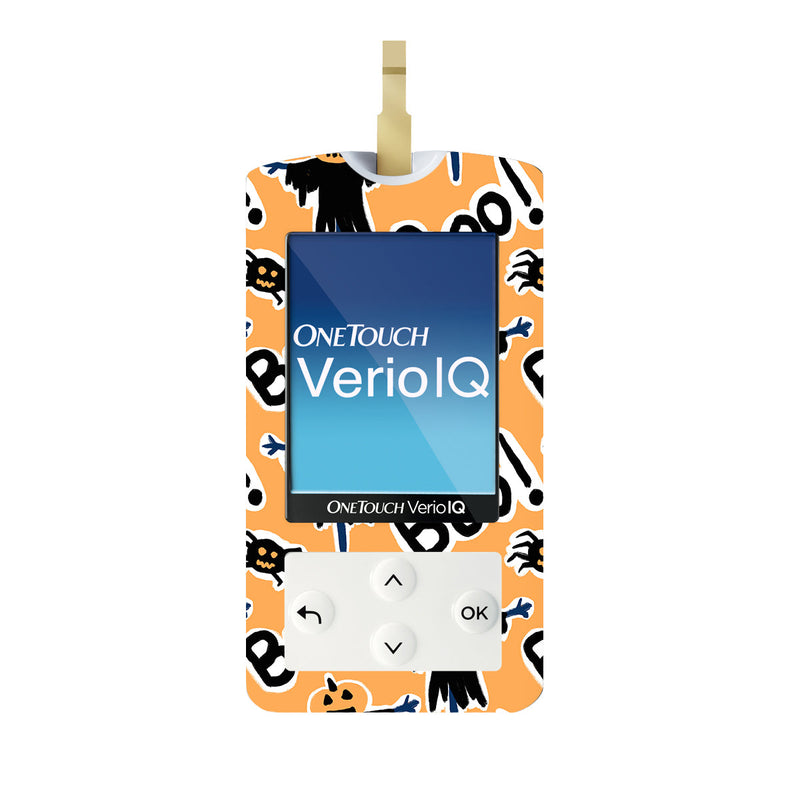 Peelz Pumpkin Boo OneTouch Verio IQ Glucometer Sticker - Pump Peelz Peelz/Stickers