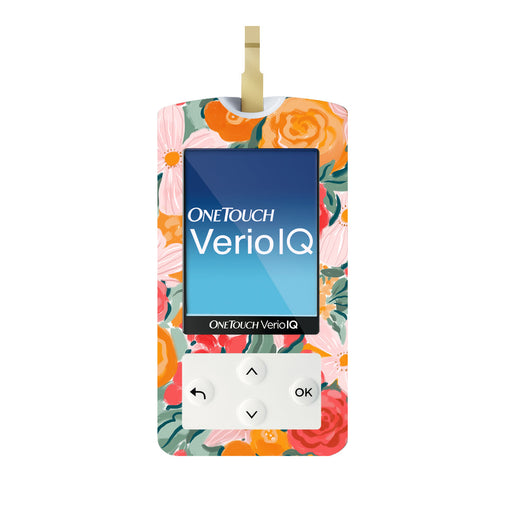 Peelz Blush Blossom for OneTouch Verio IQ Glucometer Peelz/Stickers