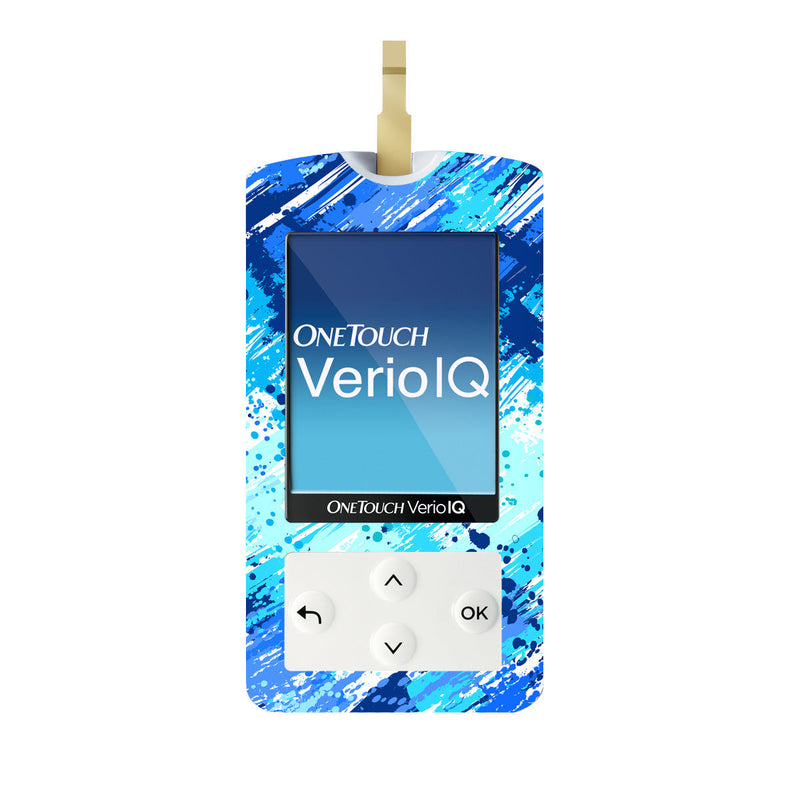 Peelz Beta Blue Sticker for OneTouch Verio IQ Glucometer Peelz/Stickers