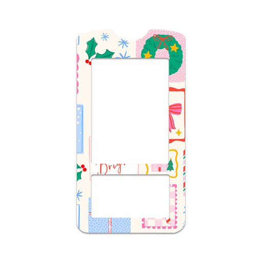 Peelz Holiday Greetings OneTouch Verio IQ Glucometer Sticker - Pump Peelz Peelz/Stickers