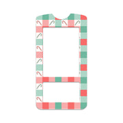 Peelz Peppermint Plaid OneTouch Verio IQ Glucometer Sticker - Pump Peelz Peelz/Stickers