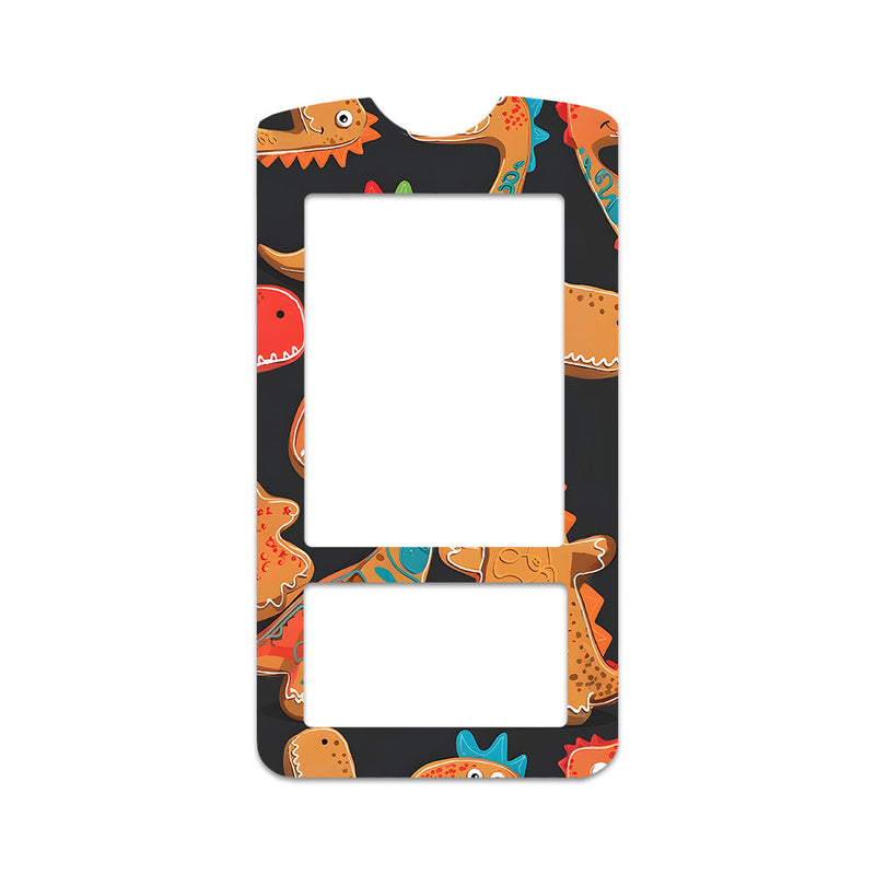 Peelz Jurassic Gingerbread OneTouch Verio IQ Glucometer Sticker - Pump Peelz Peelz/Stickers