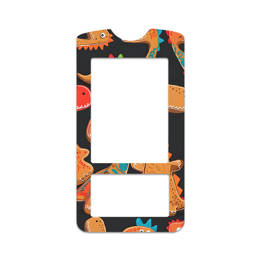 Peelz Jurassic Gingerbread OneTouch Verio IQ Glucometer Sticker - Pump Peelz Peelz/Stickers