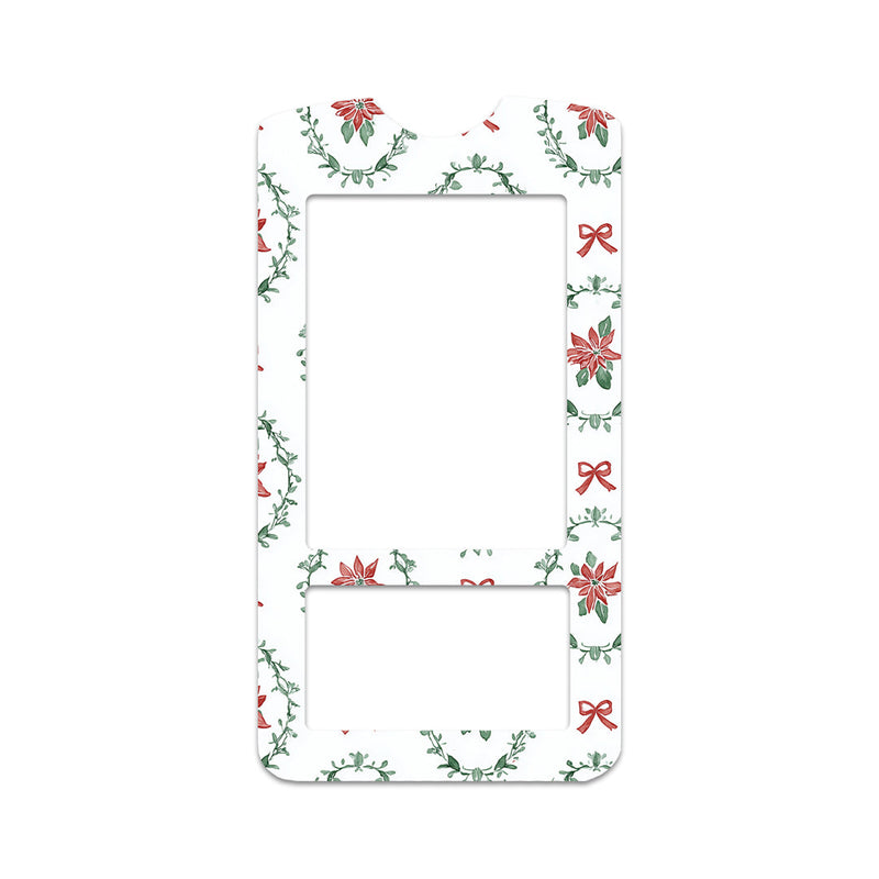 Peelz Poinsettia Parade OneTouch Verio IQ Glucometer Sticker - Pump Peelz Peelz/Stickers