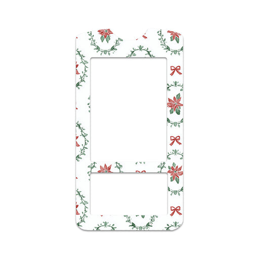 Peelz Poinsettia Parade OneTouch Verio IQ Glucometer Sticker - Pump Peelz Peelz/Stickers