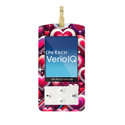 Peelz Sparkly Hearts for OneTouch Verio IQ Glucometer Peelz/Stickers
