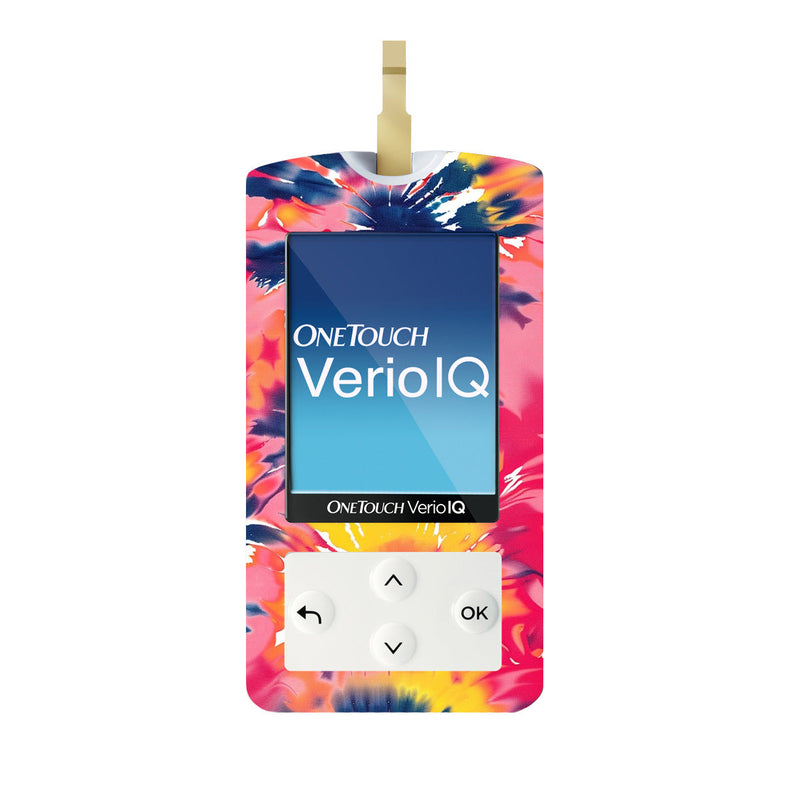 Peelz Summer Tie Dye for OneTouch Verio IQ Glucometer Peelz/Stickers