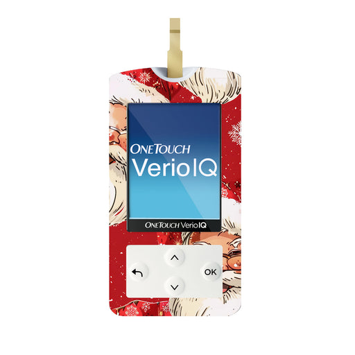 Peelz Jolly Old Saint Nick OneTouch Verio IQ Glucometer Sticker - Pump Peelz Peelz/Stickers