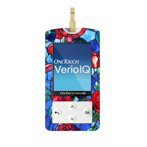 Peelz Crimson Blooms for OneTouch Verio IQ Glucometer Peelz/Stickers