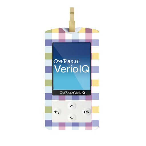 Peelz Spring Plaid for OneTouch Verio IQ Glucometer Peelz/Stickers