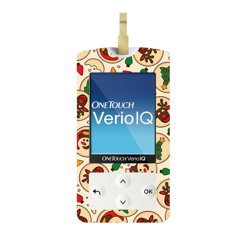 Peelz Santa's Cookies OneTouch Verio IQ Glucometer Sticker - Pump Peelz Peelz/Stickers
